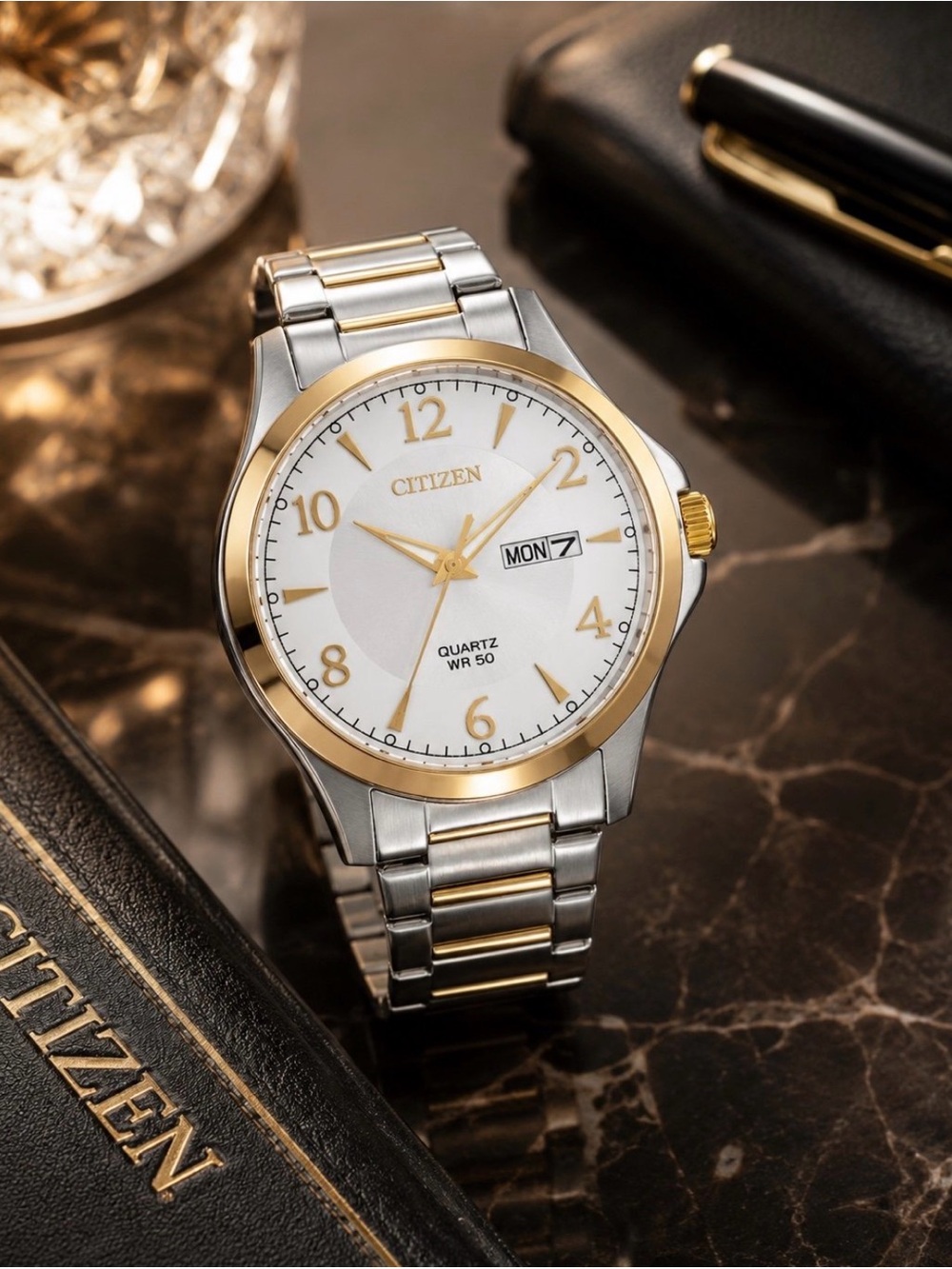 Citizen BF2005-54A Two-Tone Quartz Men's Watch - Day/Date -
41mm